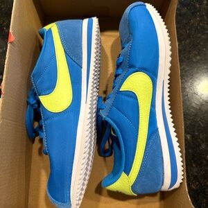 Nike Cortez BG Photo Blue/Lemon Twist